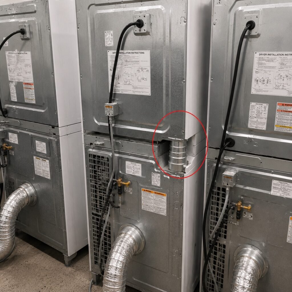 Commercial dryer repair in a South Florida laundry facility