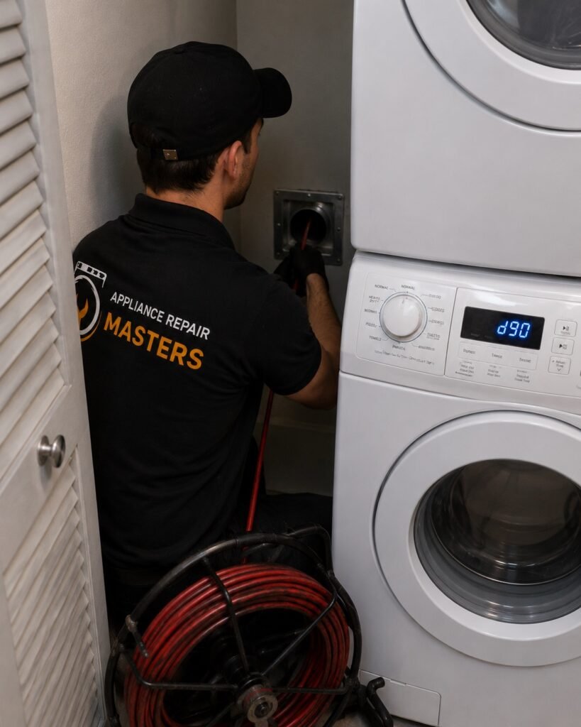 Dryer vent cleaning in a Hallandale Beach condo