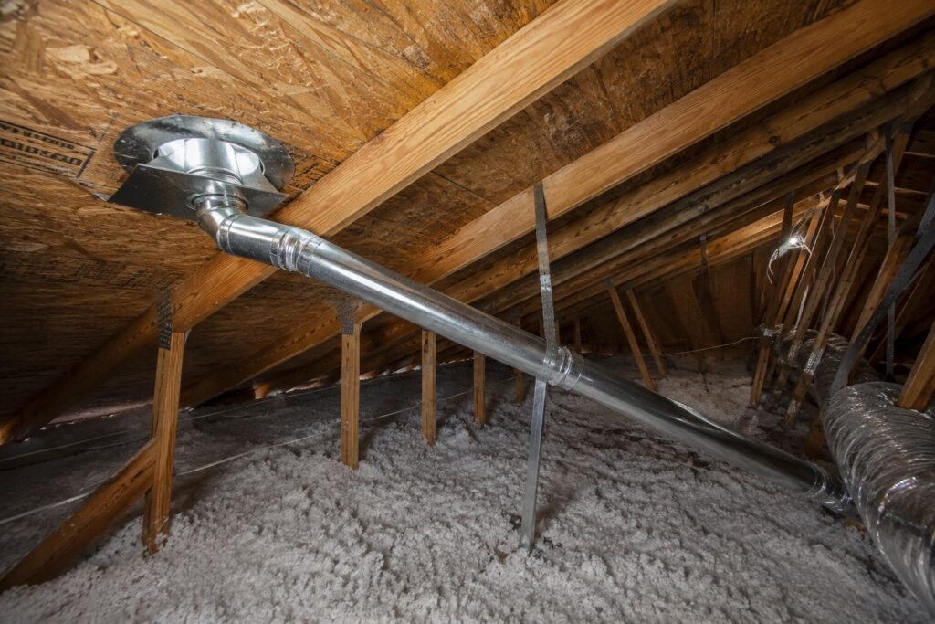 Dryer vent roof termination cap installed on a South Florida home